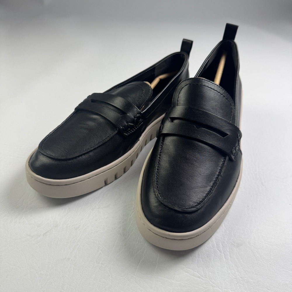 Vionic Uptown Womens 9 Black Leather Platform Penny Loafer Sneaker 609L2002 - Picture 5 of 16